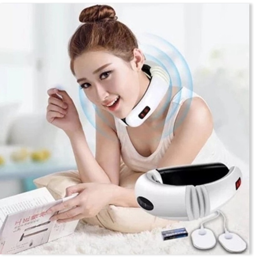 Máy Massage Chạy Pin Trị Liệu Đau Cổ Vai Gáy - Máy Mát xa Chạy Pin Tiện Dụng