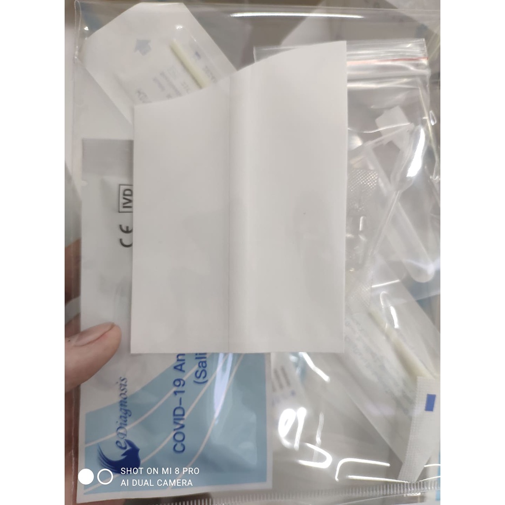 1 Bộ Test Nhanh bằng nước bọt -xét nghiệm nhanh nước bọt Covid-19 Antigen Rapid Test Kit  -Test Nước bọt
