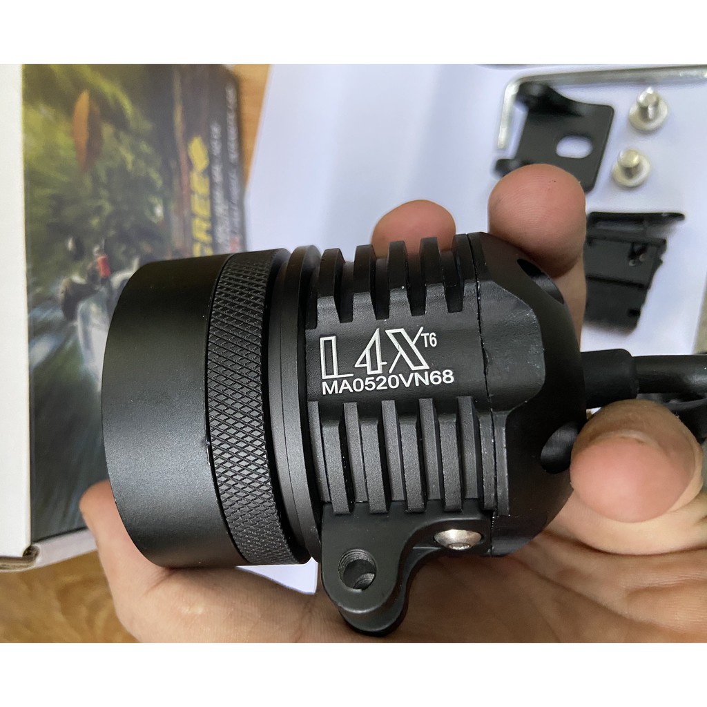 Đèn Trợ Sáng L4x Kính Tím Chíp T6 Hàng MA Xịn &lt; Tặng Full Phụ Kiện&gt;