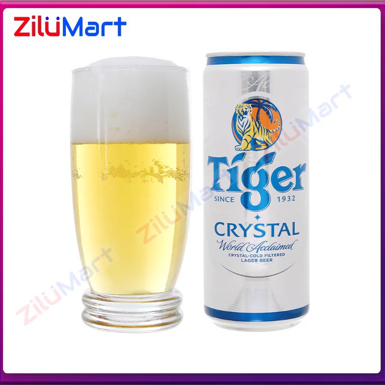 Bia Tiger Bạc Thùng 24 lon cao x 330ml