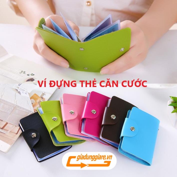 VÍ ĐỰNG THẺ căn cước (12 ngăn) tránh thất lạc bảo vệ thẻ ATM danh thếp card visit thẻ học sinh bằng lái xe tiện lợi