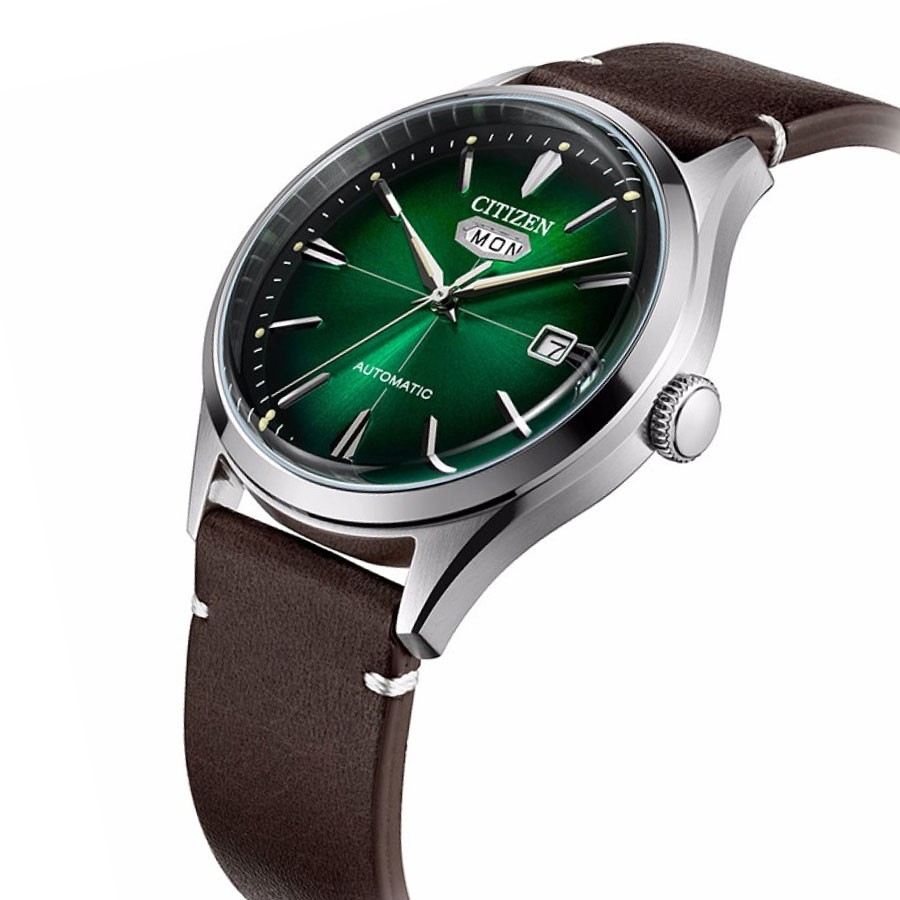 Đồng Hồ Citizen C7 Unisex Dây Da NH8390-03X - Mặt Xanh