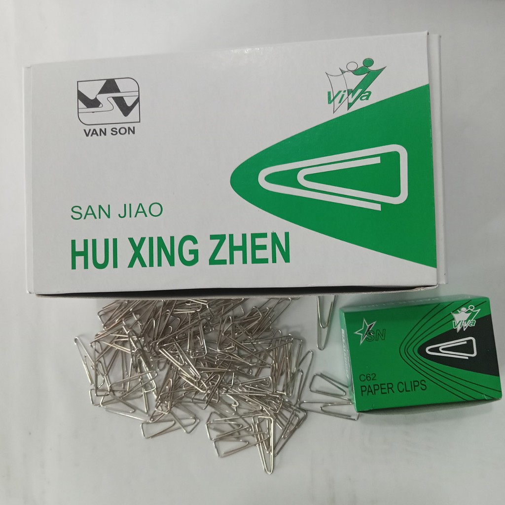 Ghim Cài Tam Giác  C62 100c/hộp Nhỏ. 10hộp Nhỏ/Hộp To Nhỏ Gọn Tiện Lợi