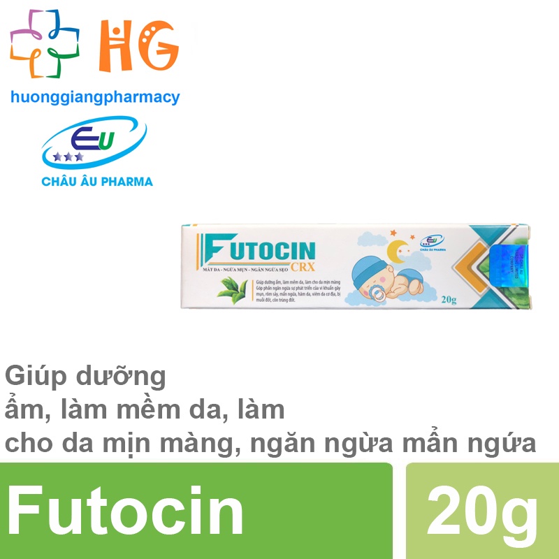 Kem bôi da cho bé Futocin dưỡng ẩm bôi muỗi đốt hăm da mẩn ngứa rôm sẩy mụn nhọt mờ sẹo thâm làm mềm da Tuýp 20g