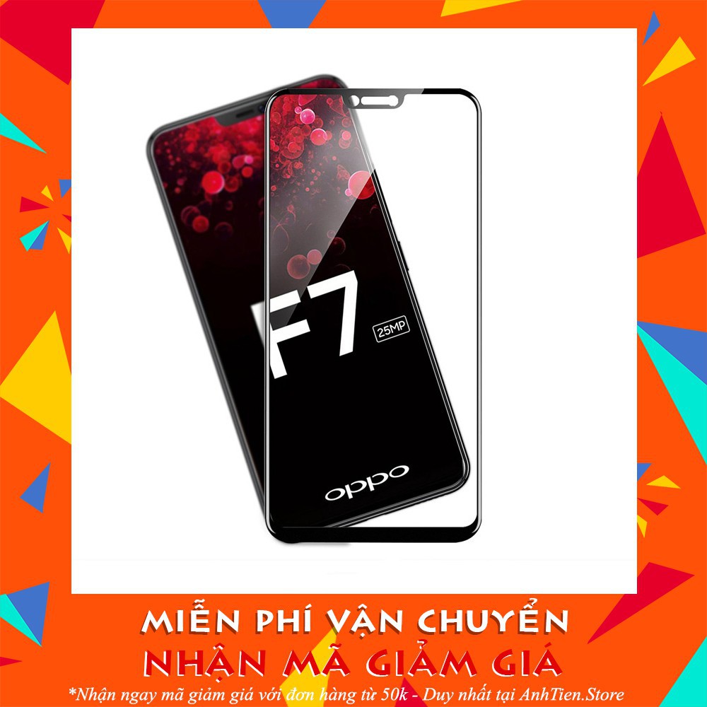 Kính cường lực full màn 5D dành cho Oppo F7