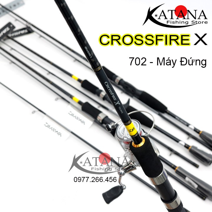 Cần Câu Lure Daiwa Crossfire X - chính hãng - giá tốt - máy ngang , máy đứng