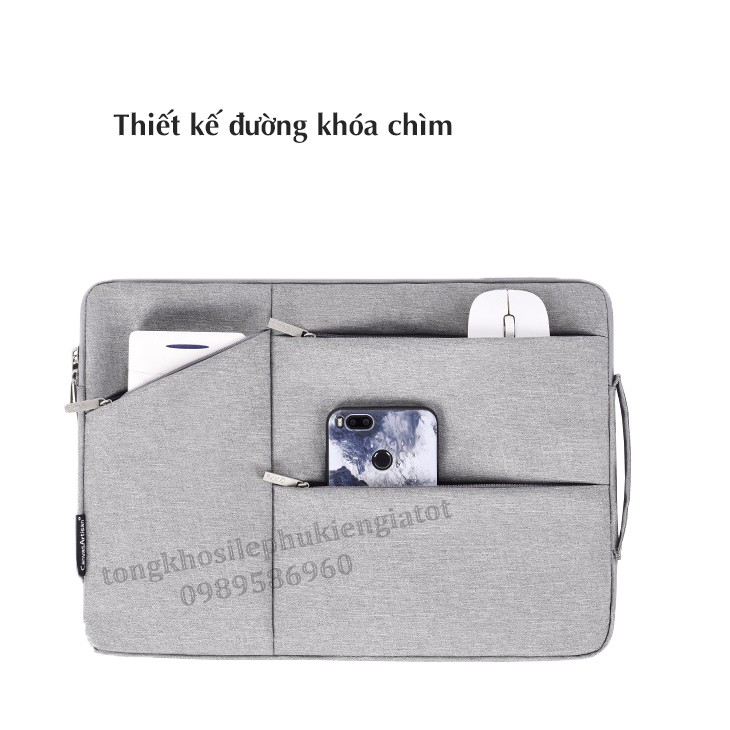 Túi chống sốc Laptop Macbook cao cấp 11, 12, 13,3 14 15,6 inch ST02 II Bảo Hành 1 Năm II Đựng Bao Da Nam Nữ II 2020