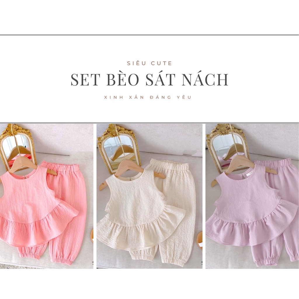 Sét Bèo Sát nách quần Alibaba cho bé yêu xinh sỉu 10-22kg