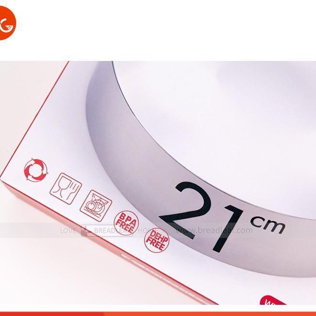 Khuôn Ring Tròn Breadleaf 21cm