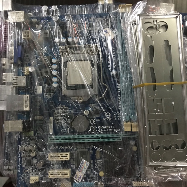 [ Free ship ] Combo Main Giga H61 + Cpu G2010,2030