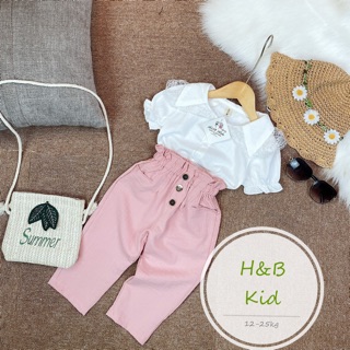 ❤Set bộ đũi quần baggy cho bé gái❤️