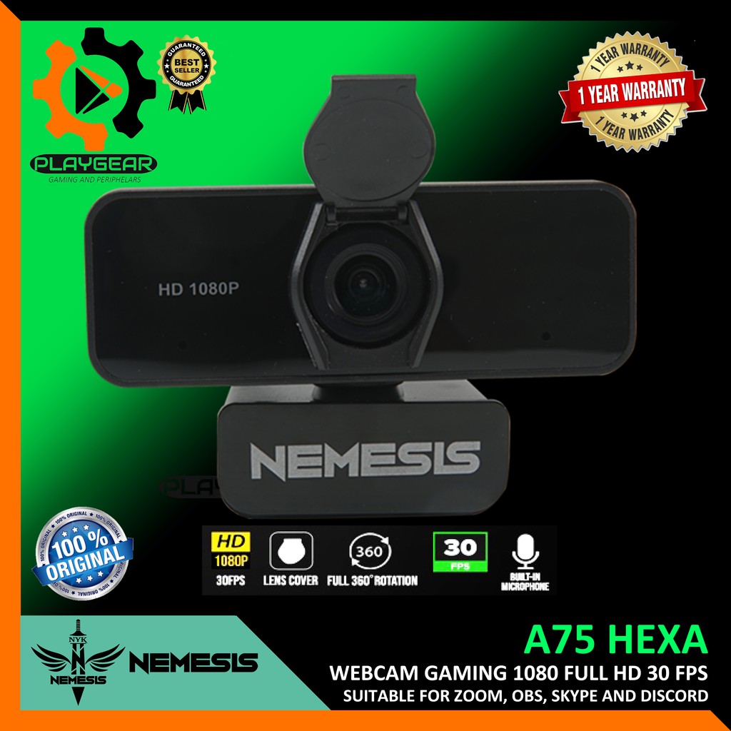Webcam Chơi Game Nyk Nemesis A75 Hexa 1080p Full Hd Với 30 Fps | BigBuy360 - bigbuy360.vn