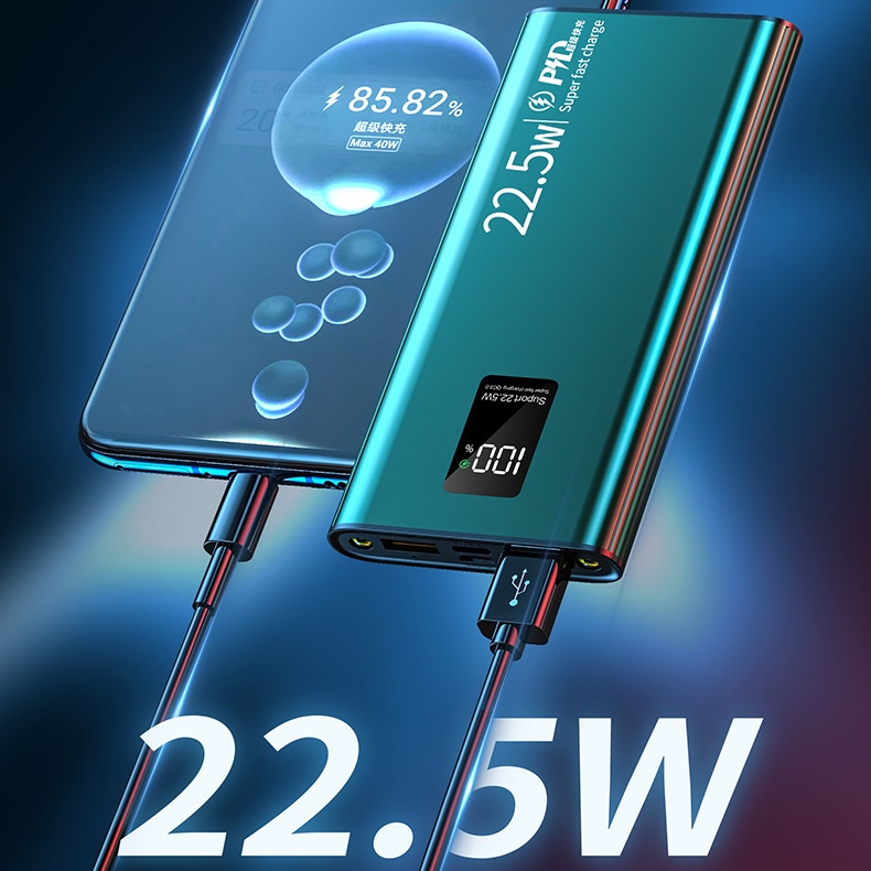 Sạc dự phòng 22.5W PD QC3.0 10000mAh USB C thích hợp cho Android và iOS