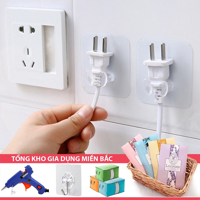 Móc Dán Chân Không Treo PHÍCH CẮM Ổ Điện, Móc Dính ĐỠ ĐIỆN THOẠI Khi Sạc