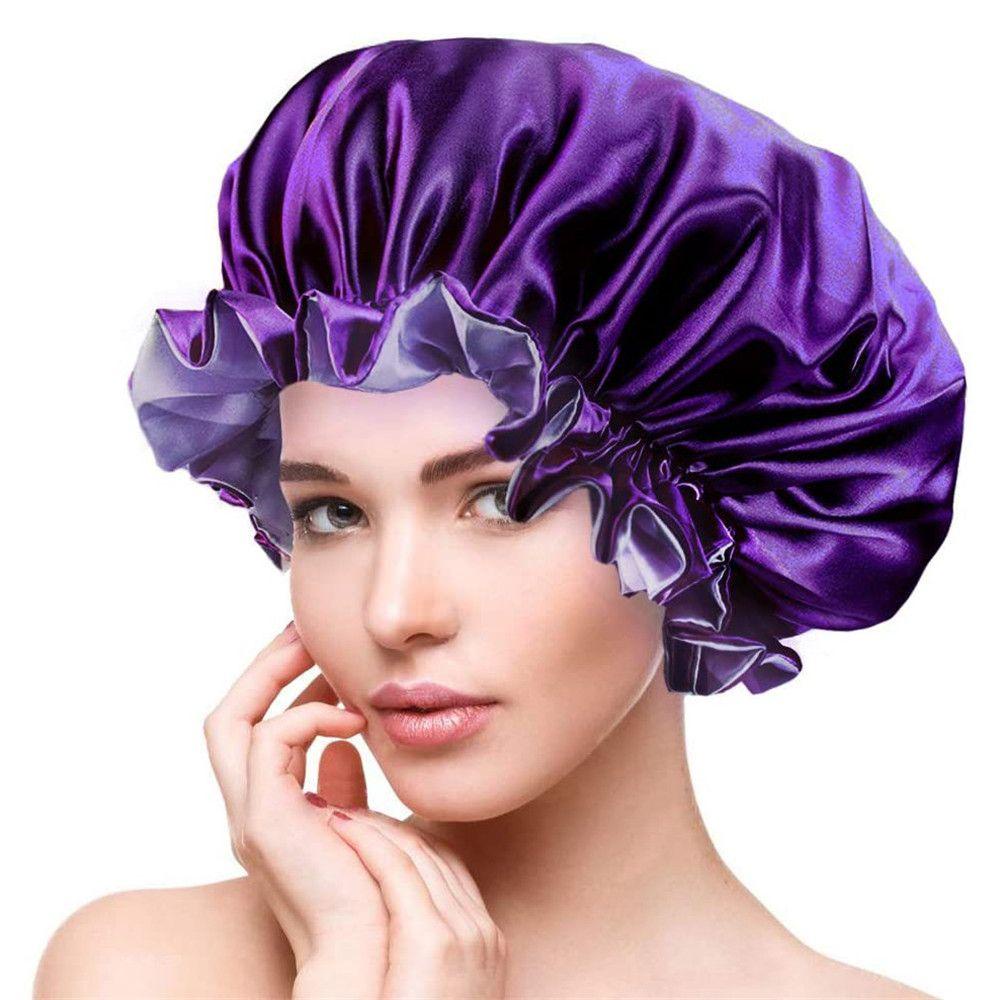 KENT1 Mũ Che Phủ Tóc Hai Lớp Bằng Satin Có Thể Điều Chỉnh