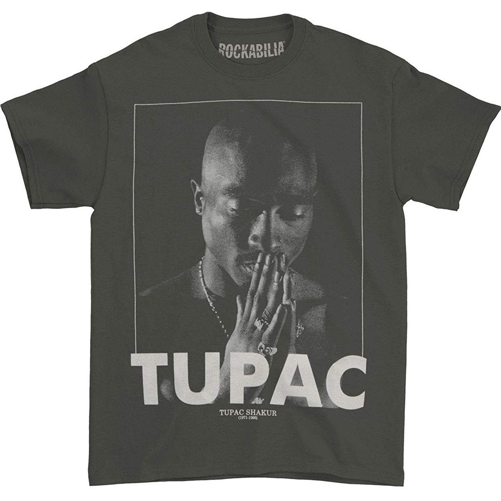 Áo thun cotton in hình ca sĩ Tupac độc đáo