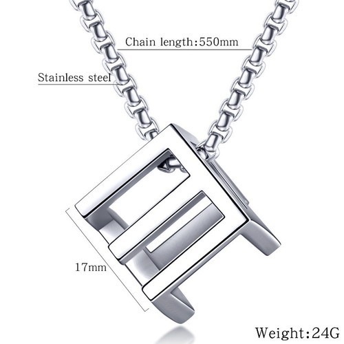 Dây Chuyền Nam Titan Ko Đen TT 2492
