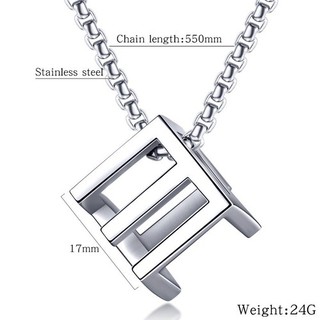 Dây Chuyền Nam Titan Ko Đen TT 2492
