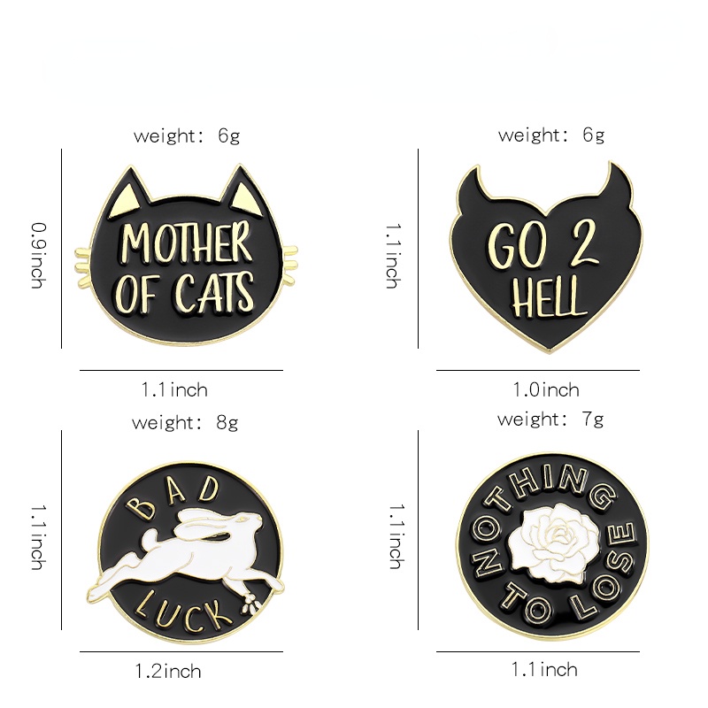 Ghim Cài Áo Hình Mèo / Thỏ Hoạt Hình Vui Nhộn Sáng Tạo