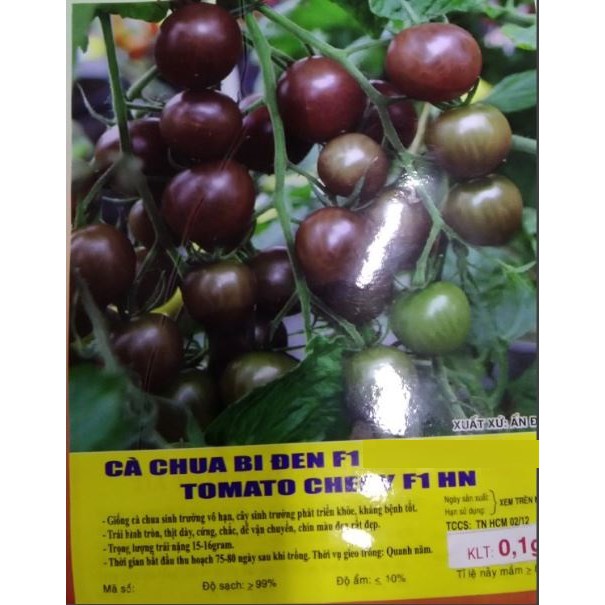 HẠT GIỐNG CÀ CHUA BI ĐEN F1 - GÓI 0,1 GRAM