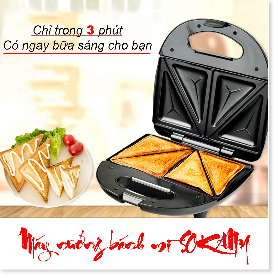 Mua ngay Máy làm bánh Hotdog, sanwich, bánh trứng và nhiều loại bánh thơm ngon khác, Máy nướng bánh hình tam giác, máy l