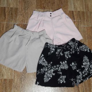 Combo 3 quần đùi nữ dáng xòe