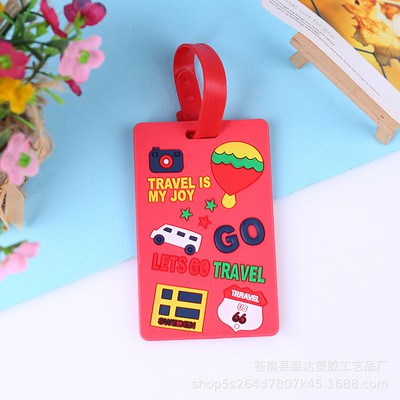 Thẻ đeo bảng tên silicon cho vali / hành lý bảng to