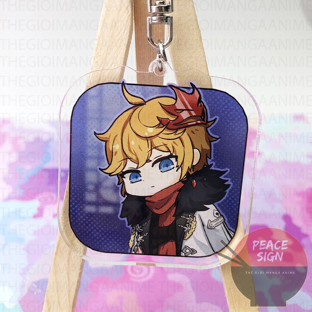 Móc khóa GENSHIN IMPACT - FATUI QUAN CHẤP HÀNH ver CHỮ NHẬT game anime chibi mica trong acrylic