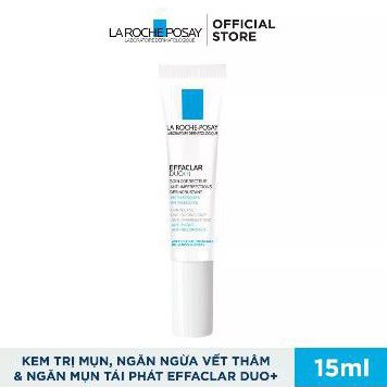 Kem dưỡng giảm mụn thông thoáng lỗ chân lông và ngừa thâm La roche Posay Effaclar Duo+ 40ml/15ml