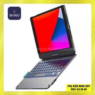 Bao da kèm bàn phím bluetooth xoay 360 - WIWU Waltz Rotating cho Ipad