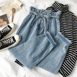 QUẦN BAGGY JEAN NỮ LƯNG CAO HÀNG LOẠI 1 CÓ HÌNH THẬT