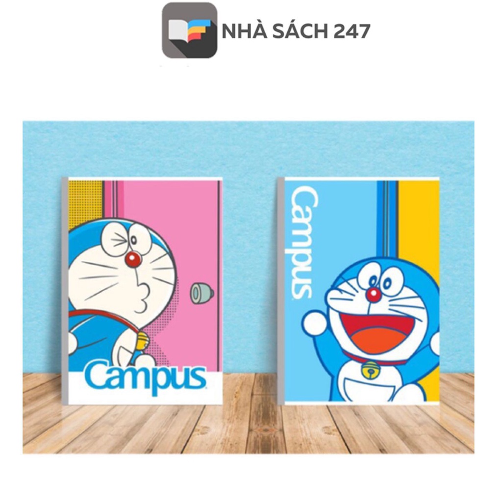 Vở kẻ ngang (có chấm) 120 trang Campus DORAEMON SMILE  thiết kế bắt mắt, những hình ảnh ngộ nghĩnh từ chú mèo máy