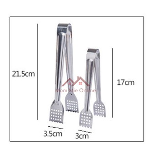 Kẹp gắp thực phẩm không gỉ - Đầu vuông 17cm hoặc 21.5cm - J133