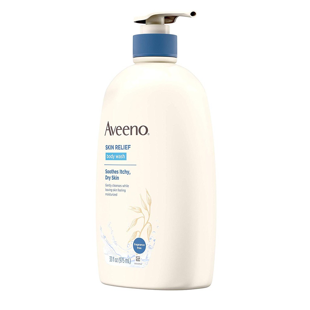 Sữa tắm cho da nhạy cảm Aveeno Skin Relief Fragrance-Free Body Wash For Sensitive Skin 975ml (Mỹ)