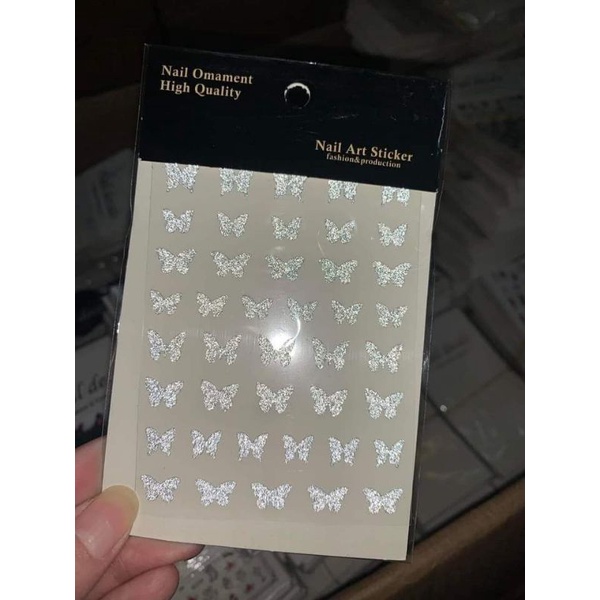 STICKER BƯỚM NHŨ FLASH DÁN MÓNG