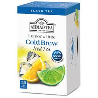 [COLD BREW] Trà đen Chanh pha lạnh 42g - AHMAD Cold Brew Lemon & Lime Tea (túi lọc có bao thiếc - 20 túi/hộp)