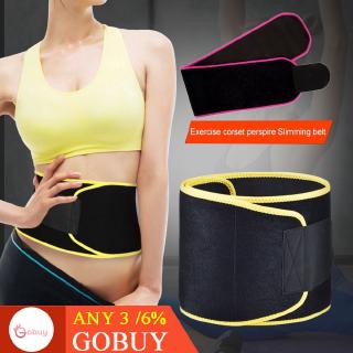 Adjustable Waist Tummy Slimming Sweat Belt Fat Burner Shaper Wrap Band GOBUY