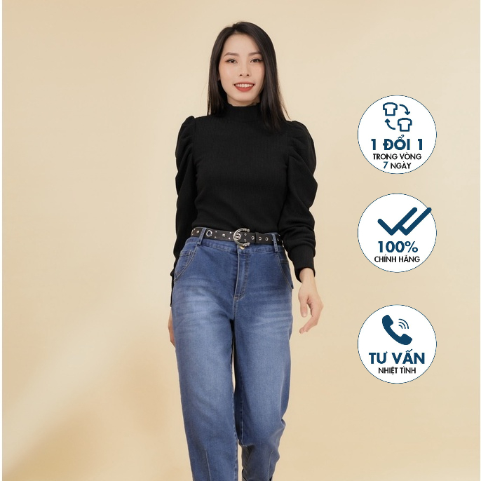 Áo len cổ 3 phân tay bồng Emspo ALL0025