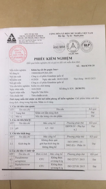 Khăn hạ sốt Dr Papie cho bé