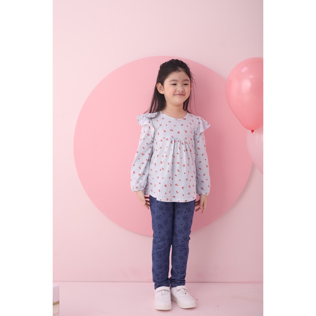 [LITTLE PINK] PAULA PANTS - Quần cotton ôm bé gái