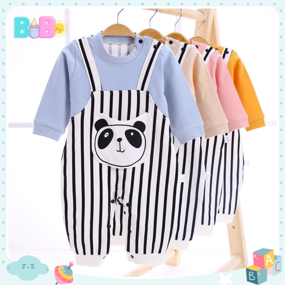 Body Cho Bé Trai Bé Gái Có Yếm Chất Cotton Thoáng Mát Mềm Mịn Co Giãn 4 Chiều Cho Bé 3-12kg