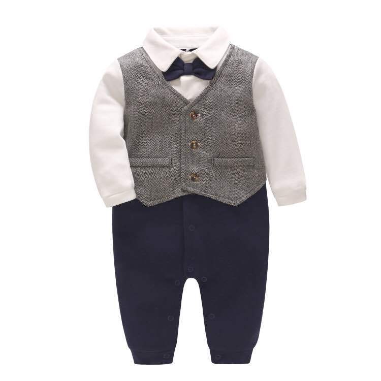 Jumpsuit giả vest cho bé trai