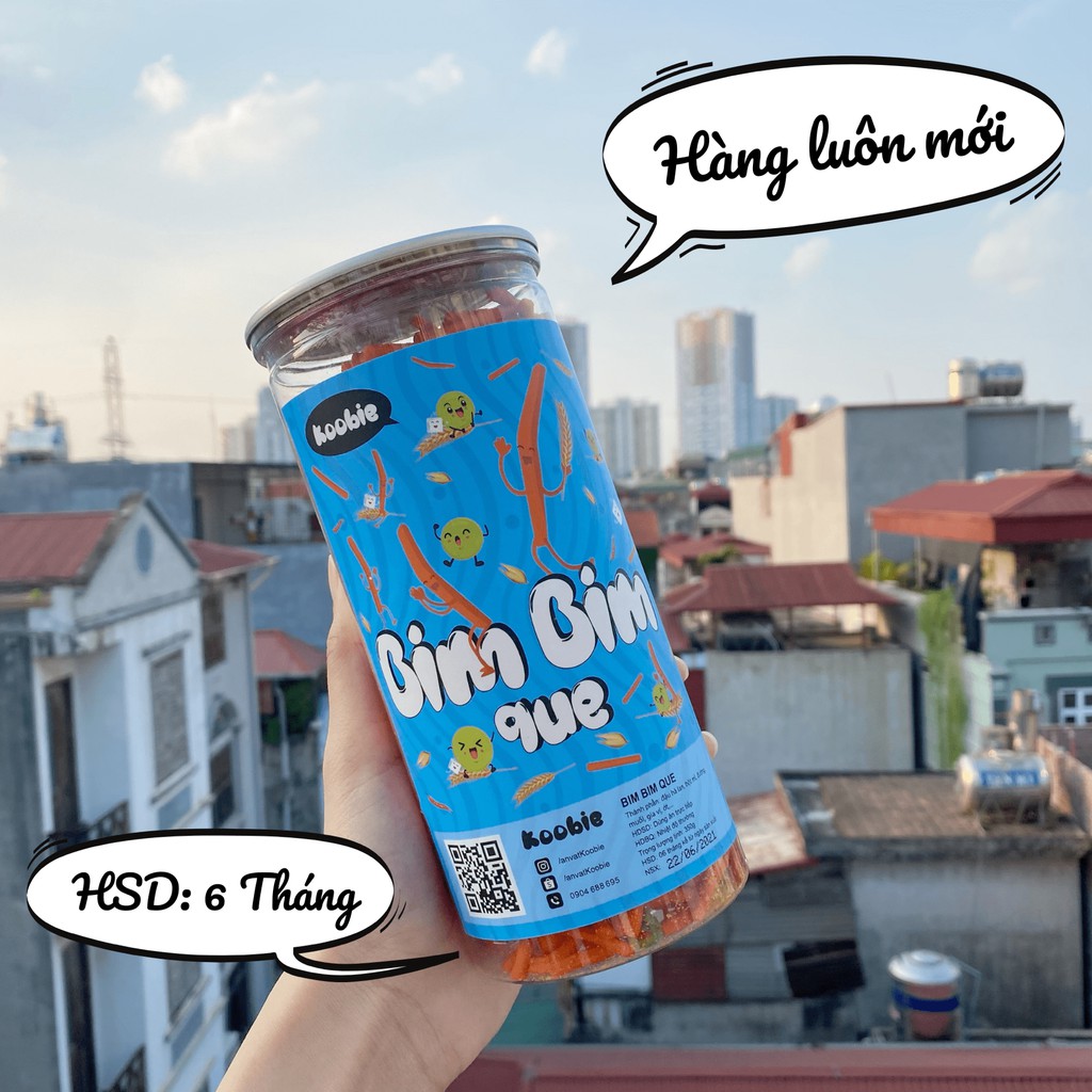 Bim bim que Koobie 350g, đồ ăn vặt ngon an toàn vệ sinh, giao hàng siêu tốc