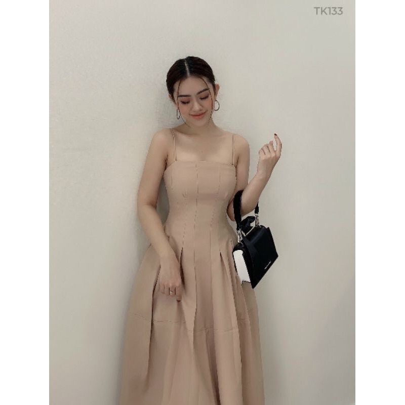 Đầm hai dây (nude, đen)