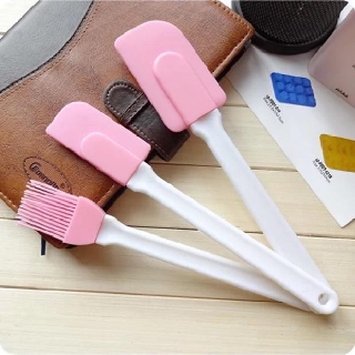 Bộ 3 chổi phới/spatula hồng
