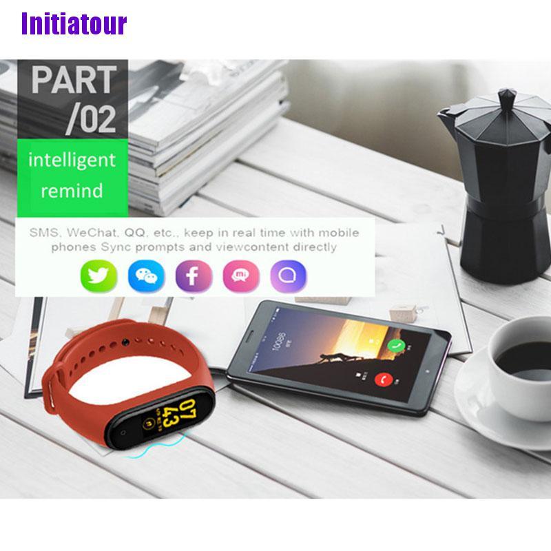 Đồng Hồ Thông Minh M4 M Band 4 Chống Thấm Nước Kèm Phụ Kiện