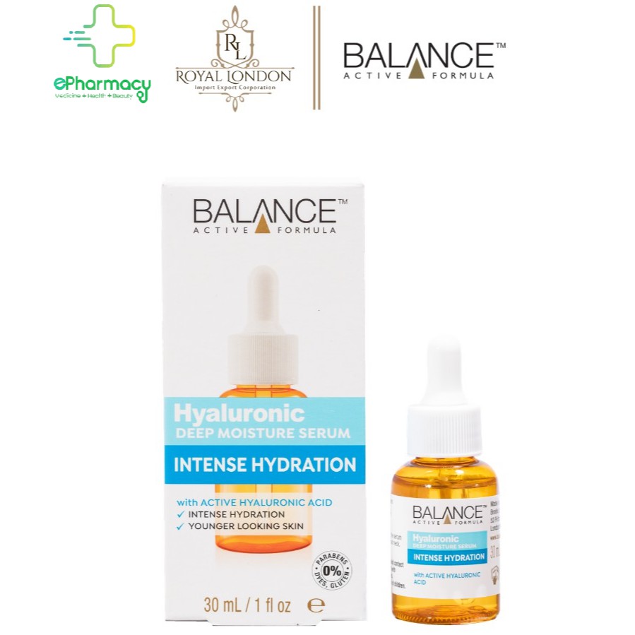 Serum Cấp Nước Dưỡng Ẩm Balance Active Formula Hyaluronic Deep Moisture 30ml