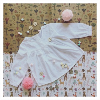 Set hoa Cotton thiết kế cho bé yêu
