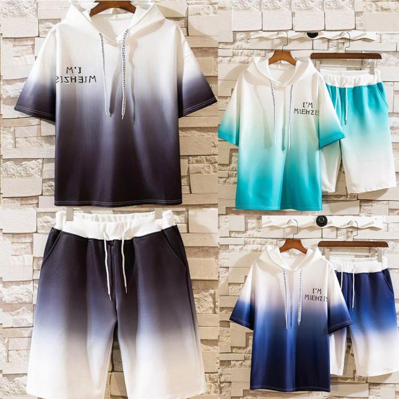 Bộ thể thao in 3D gồm áo hoodle và quần ngắn-CỰC CHẤT-Phù hợp cho cả nam và nữ-Có thể mặc đi chơi,đi dã ngoại, HĐTT ✔️ '
