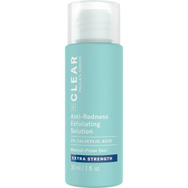 Tẩy da chết chuyên sâu Paula's Choice CLEAR Extra Strength Anti-Redness Exfoliating Solution With 2% Salicylic Acid 30ml